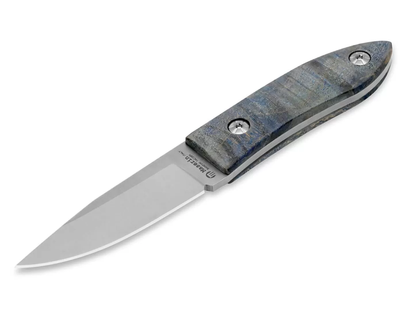 Shop AM22 Poplar Burl Blue EDC-Messer