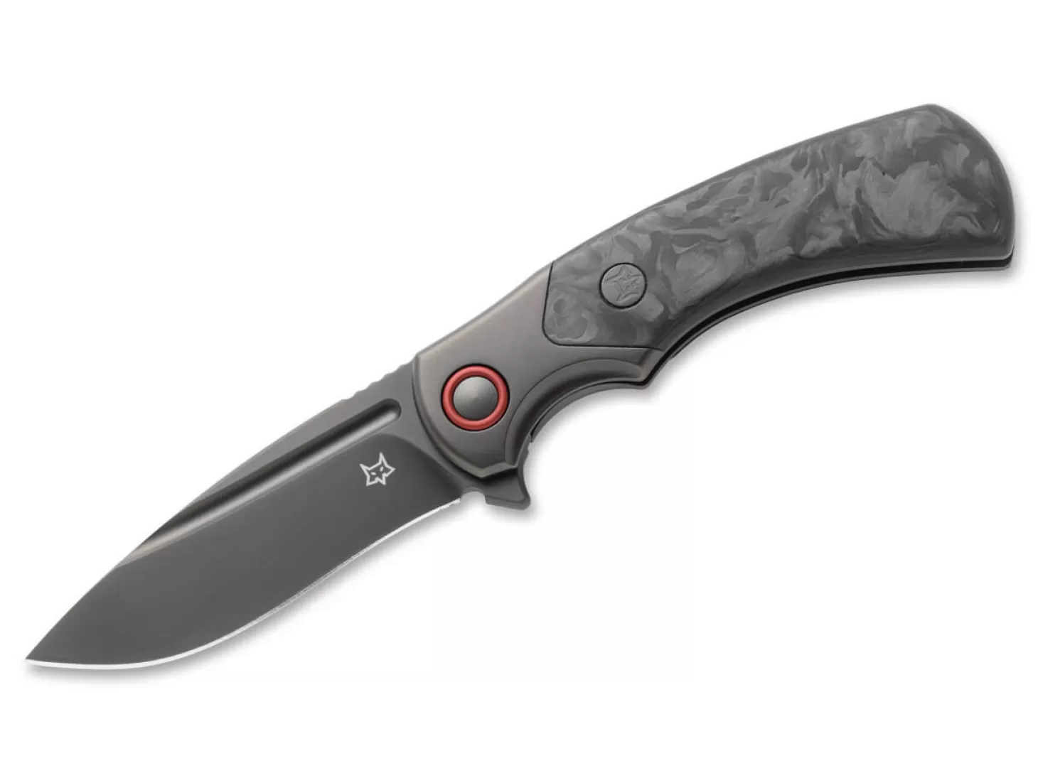 Cheap 40° Anniversary Knife Marble Carbon Titan Black Sammlermesser