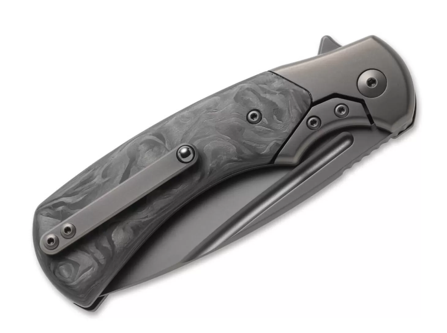 Cheap 40° Anniversary Knife Marble Carbon Titan Black Sammlermesser