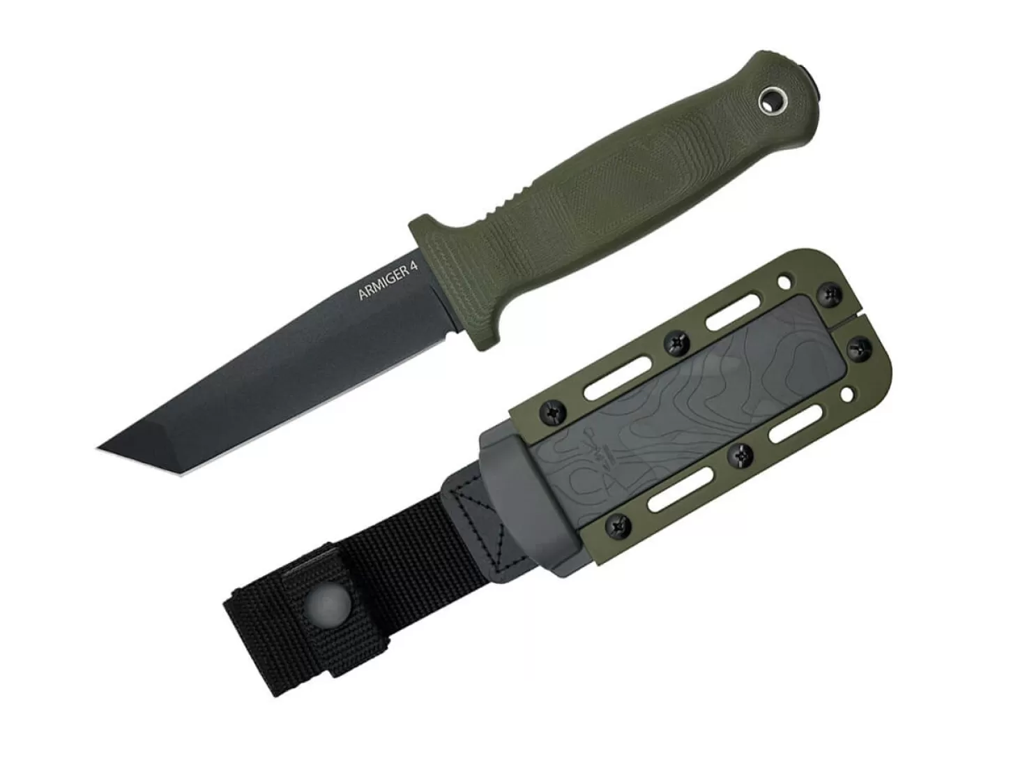 Online Armiger 4 Tanto Point 80CRV2 OD Green Outdoormesser