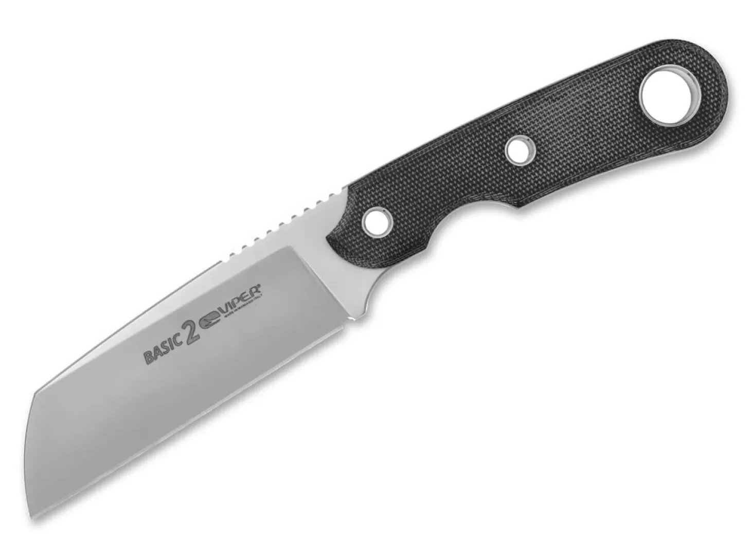 Cheap Basic 2 MagnaCut Micarta Black EDC-Messer