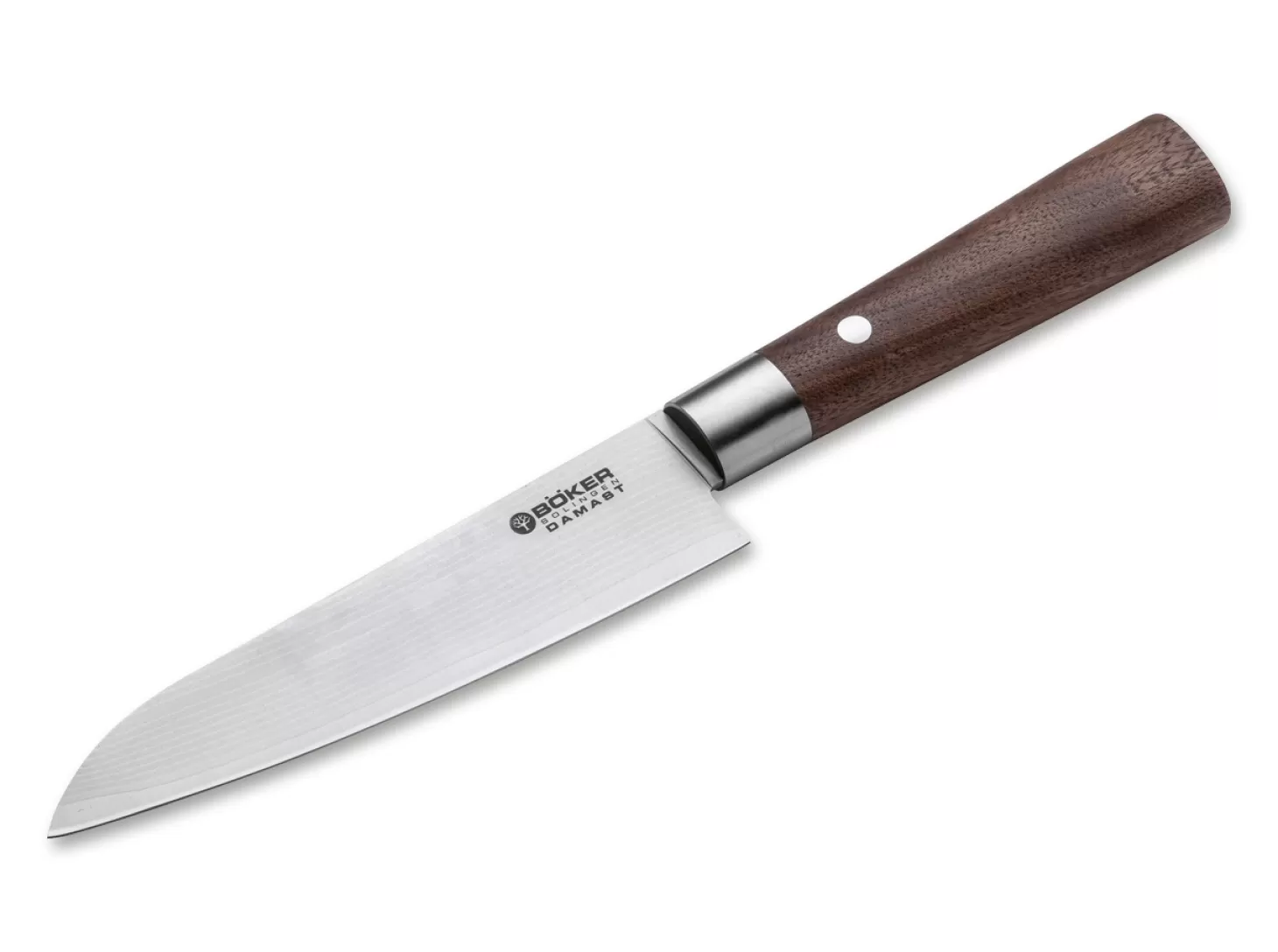 New Damast Walnuss Santoku Damastmesser