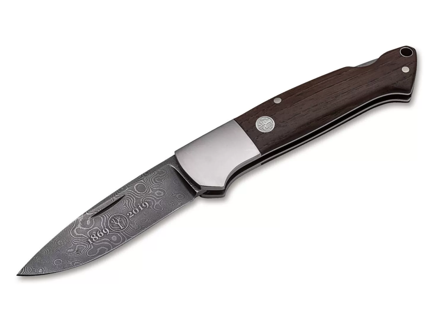 New Davis Classic Hunter Dampfmaschinen-Damast Jagdmesser