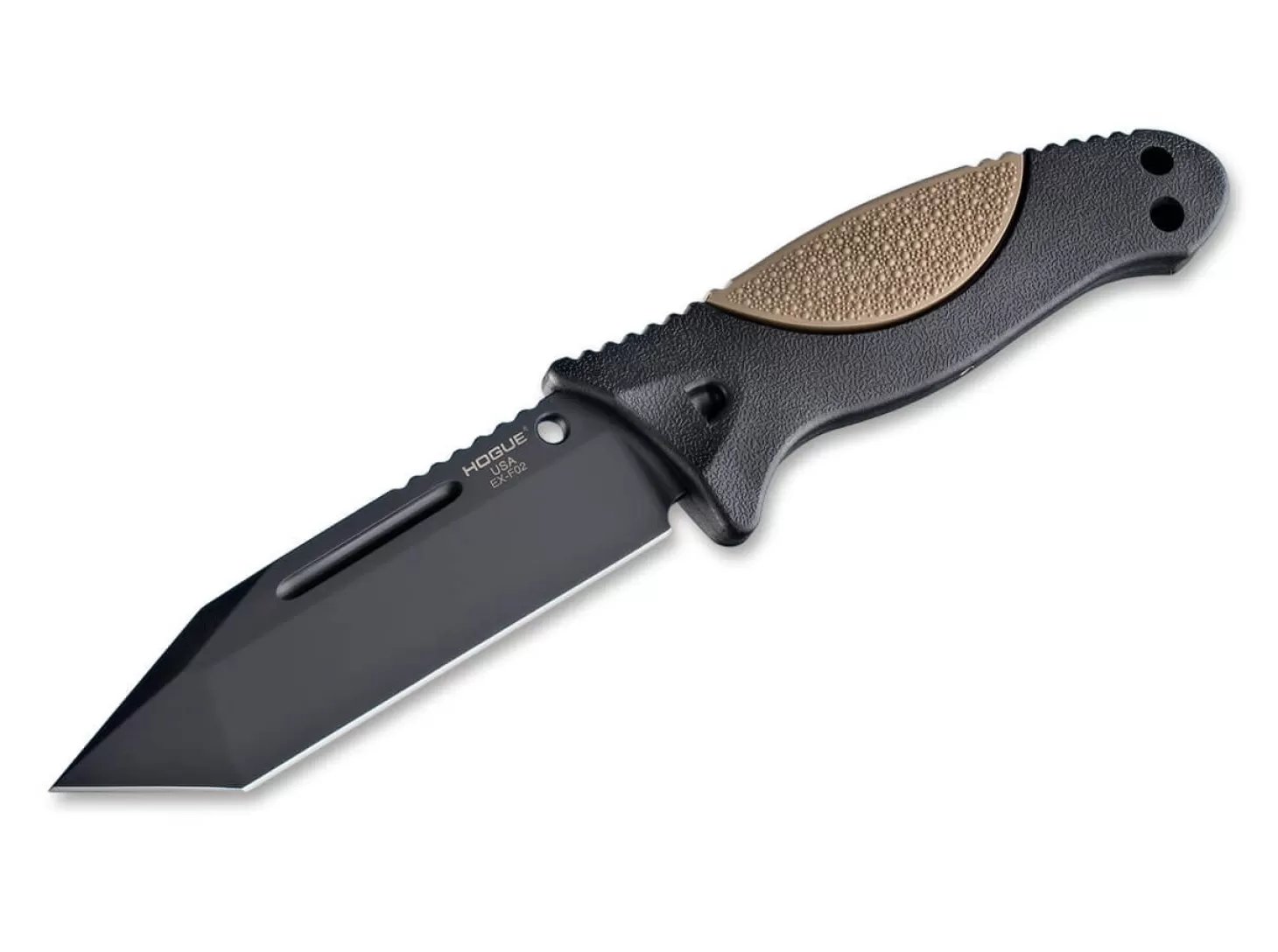 Sale EX-F02 4.5 Tanto Rubber Dark Earth Taktische Messer