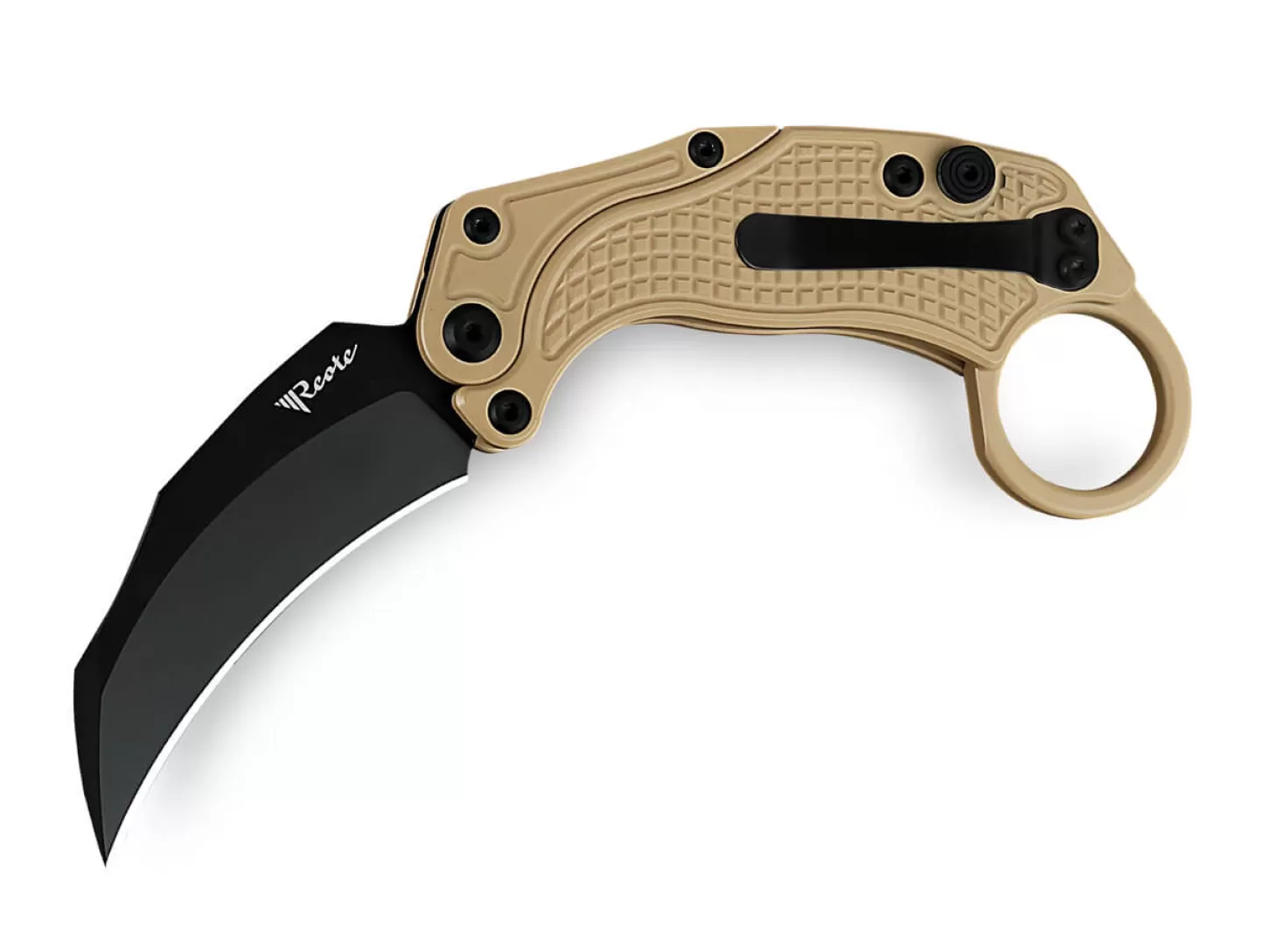 New EXO-K Aluminum Ceramic Coated Tan PVD Karambits