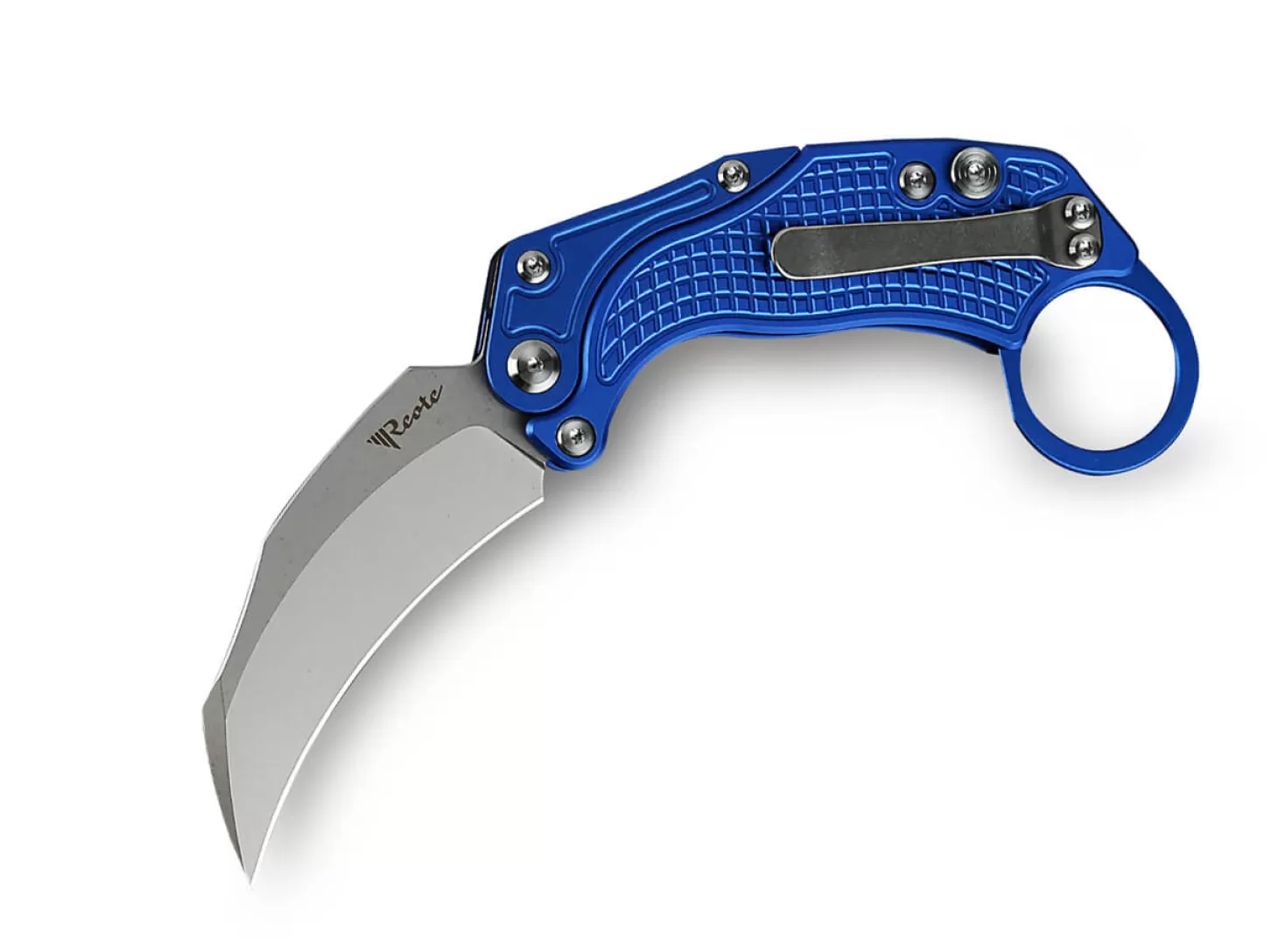 Flash Sale EXO-K Aluminum Oxidized Blue SW Karambits