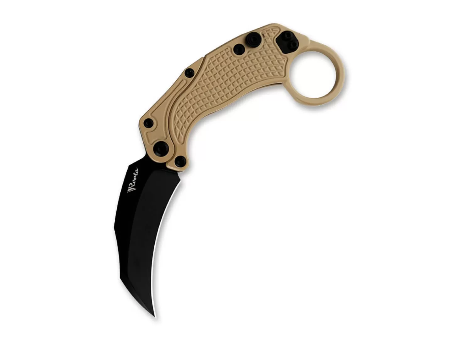 Cheap EXO-K Ceramic Coated Tan Black PVD Karambits