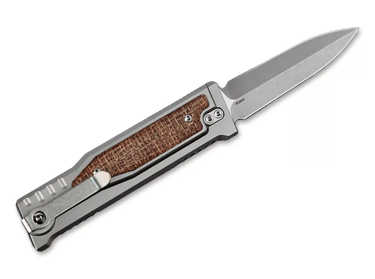 Shop EXO-M Burlap Micarta Double Edge OTF-Messer