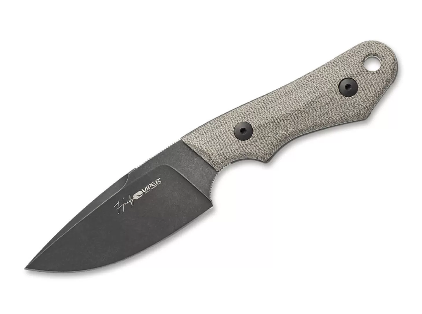 Discount Handy Dark Canvas Micarta Green EDC-Messer