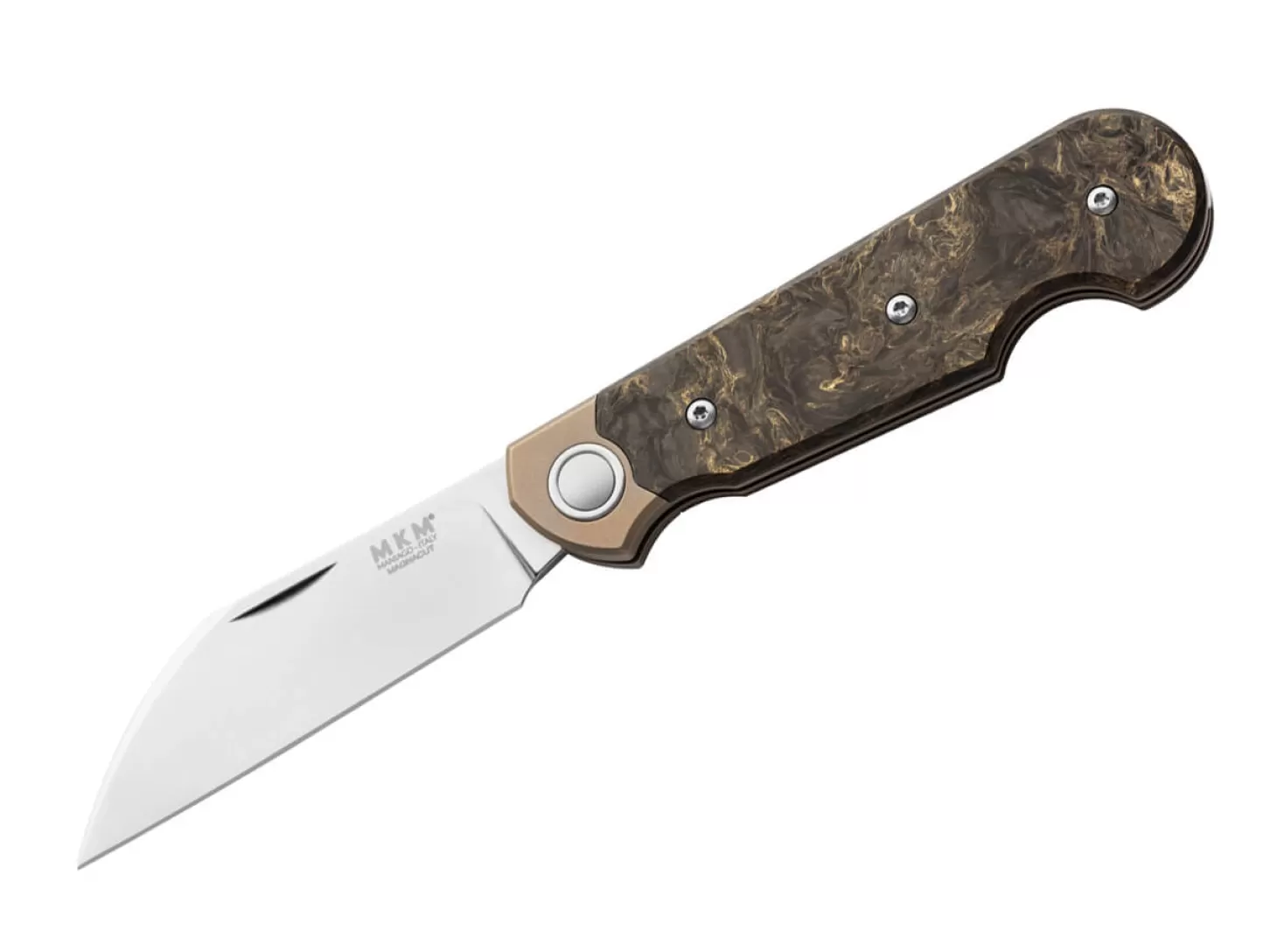 Clearance Jaques Ti CF Gold Dark Matter Slipjoint-Messer