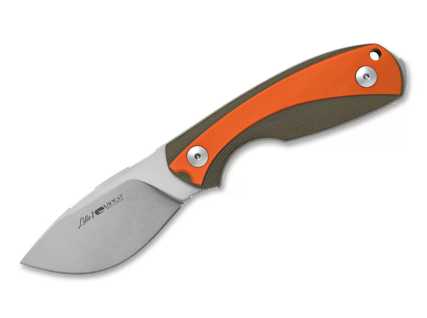 Cheap Lille 1 G10 Orange Green EDC-Messer