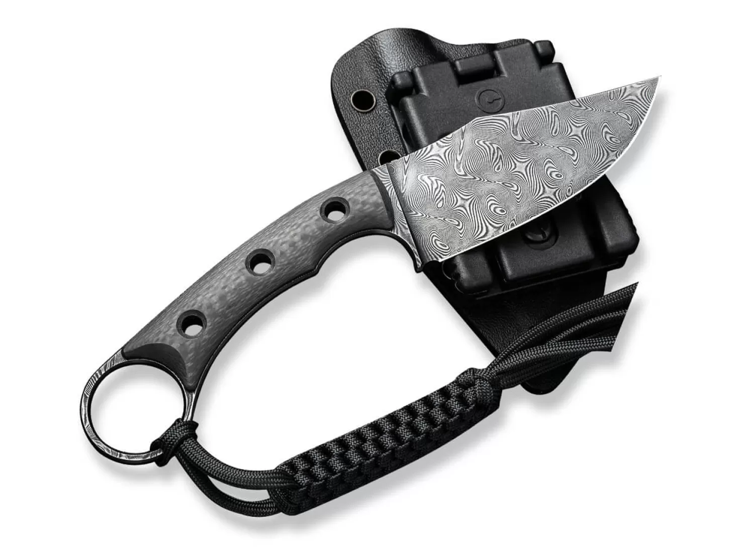 Cheap Midwatch CF Damascus EDC-Messer