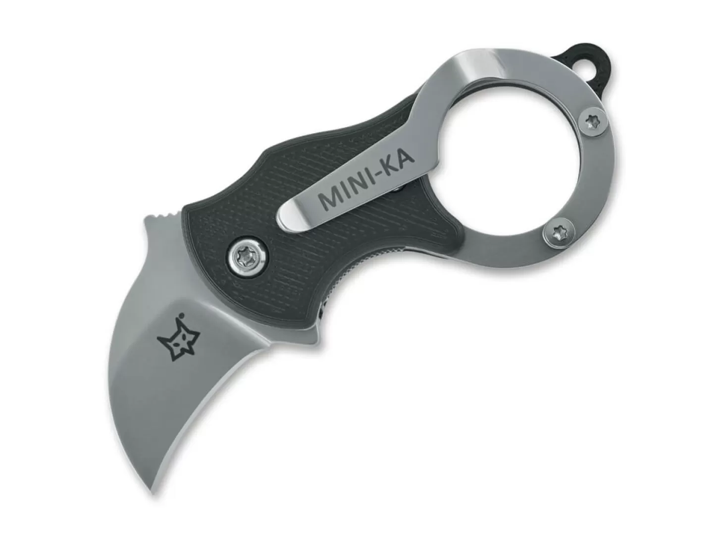 Discount Mini-Ka Black Sandblasted Schlüsselbundmesser