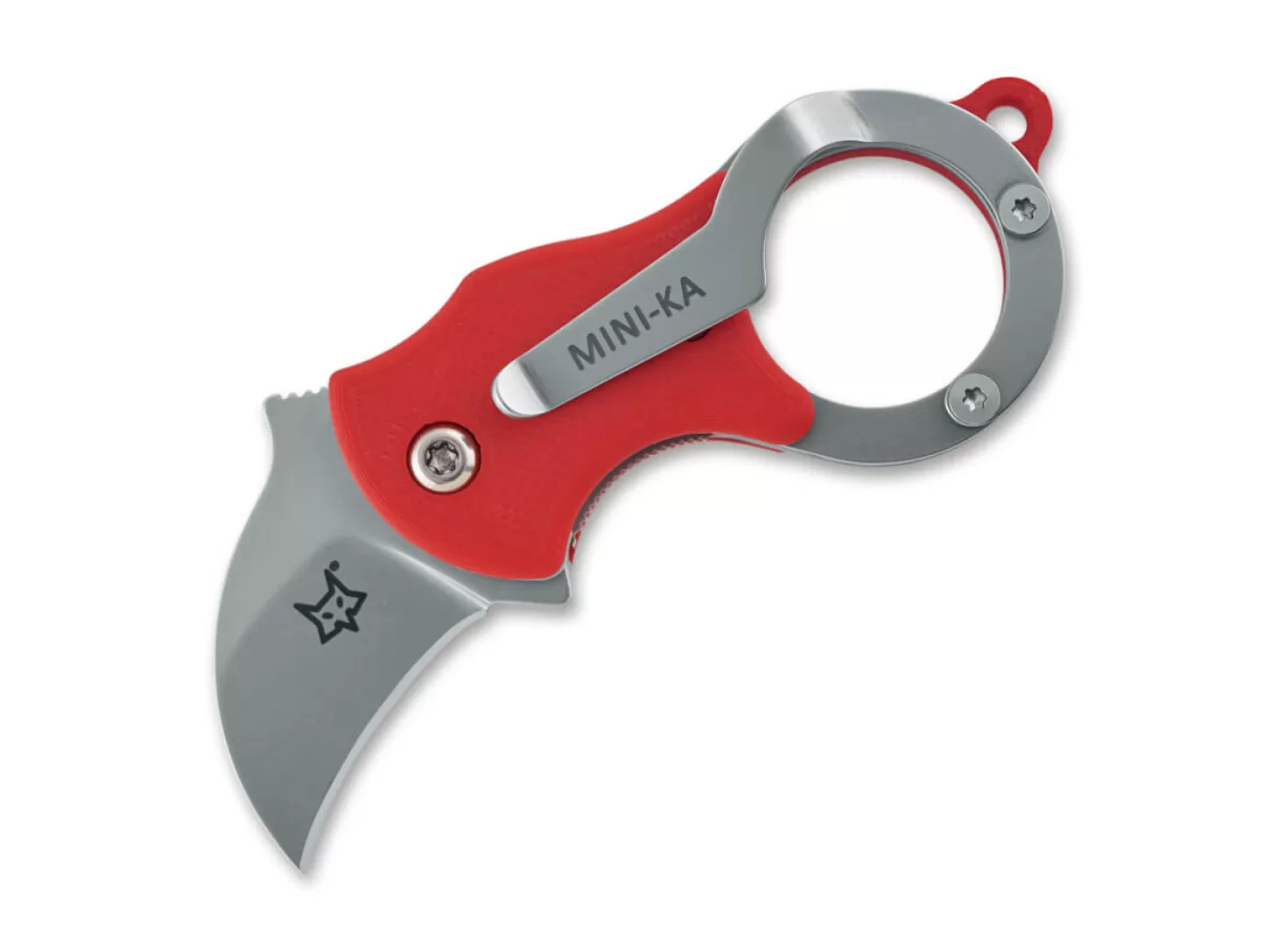 Clearance Mini-Ka Red Sandblasted Schlüsselbundmesser