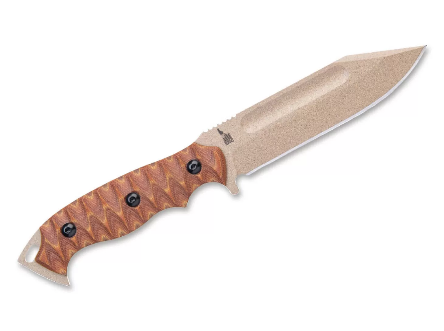 Hot M-PAT Tan Canvas Micarta Outdoormesser