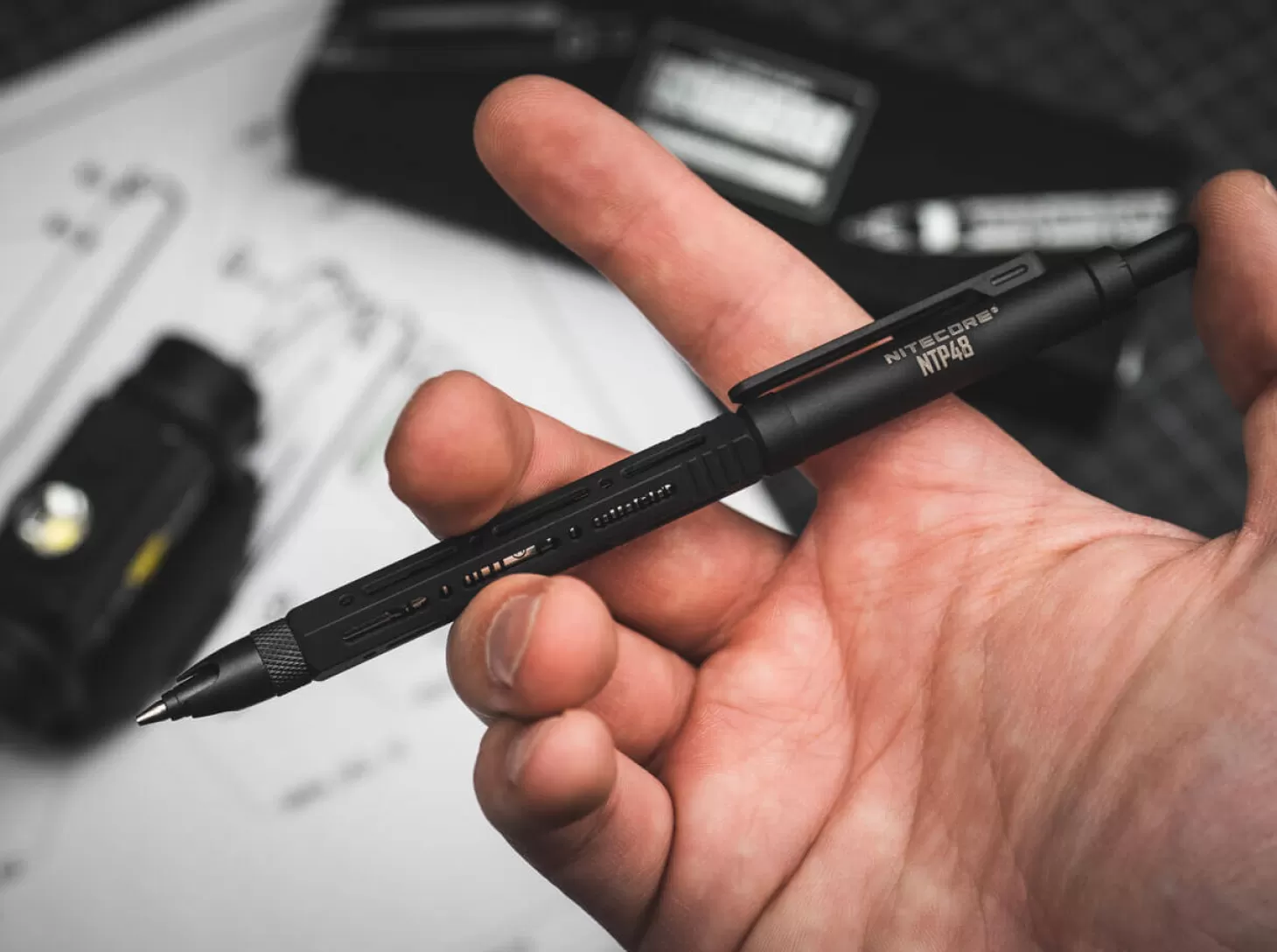 Hot NTP 48 Black Tactical Pens