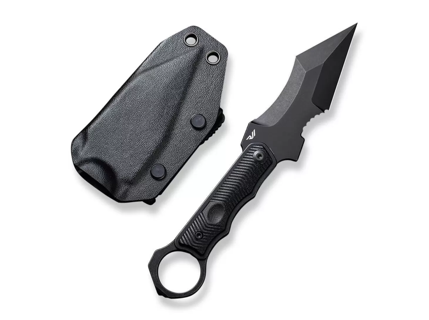 Online Orthrus G10 Black EDC-Messer