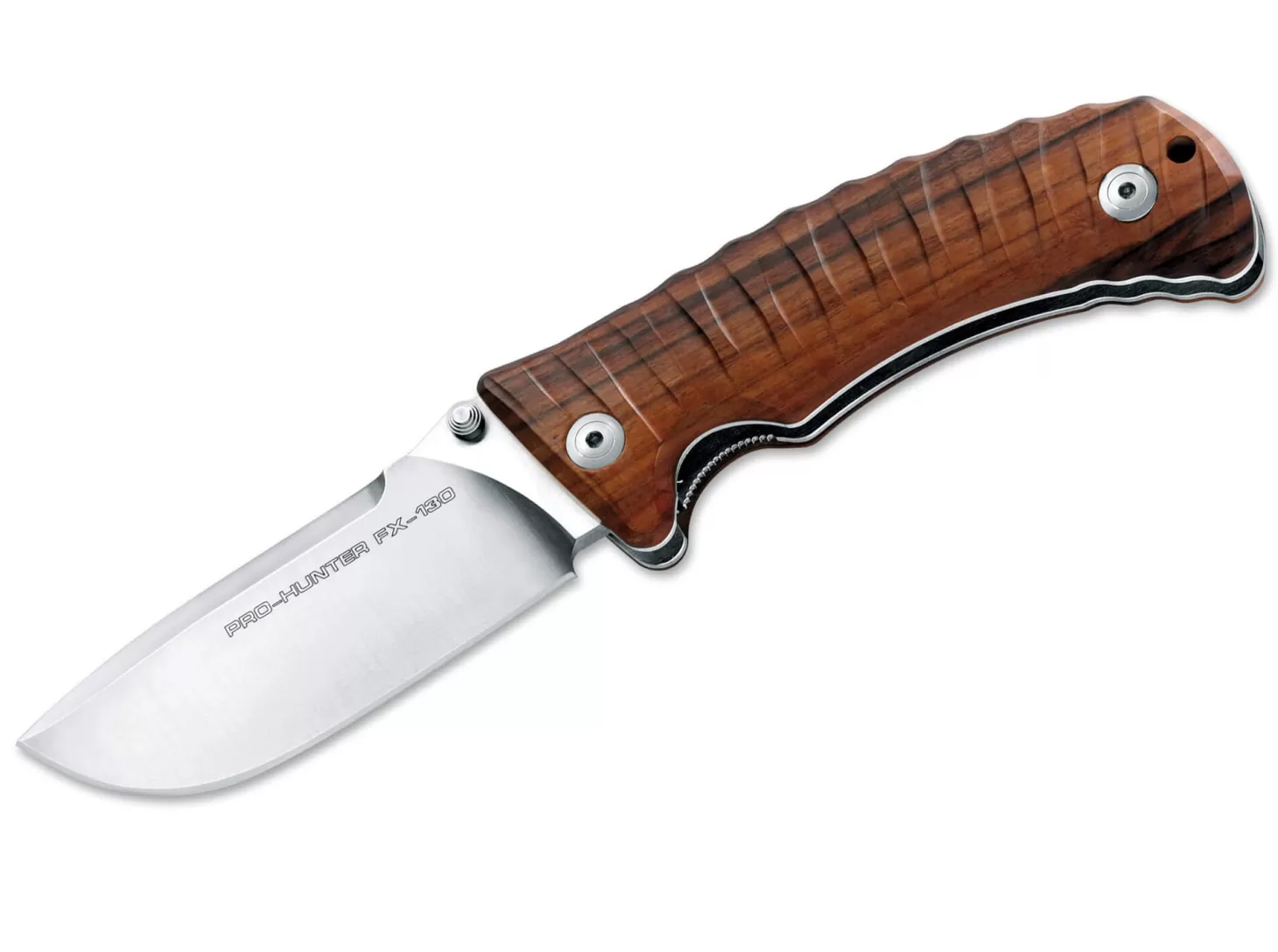 New Pro Hunter Folder Wood Jagdmesser