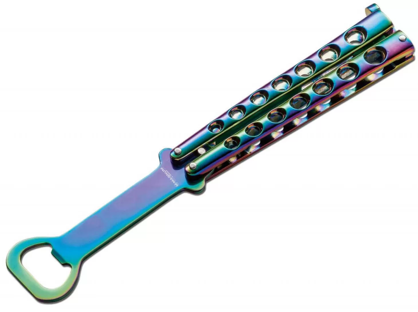 Cheap Rainbow Balisong Flaschenöffner