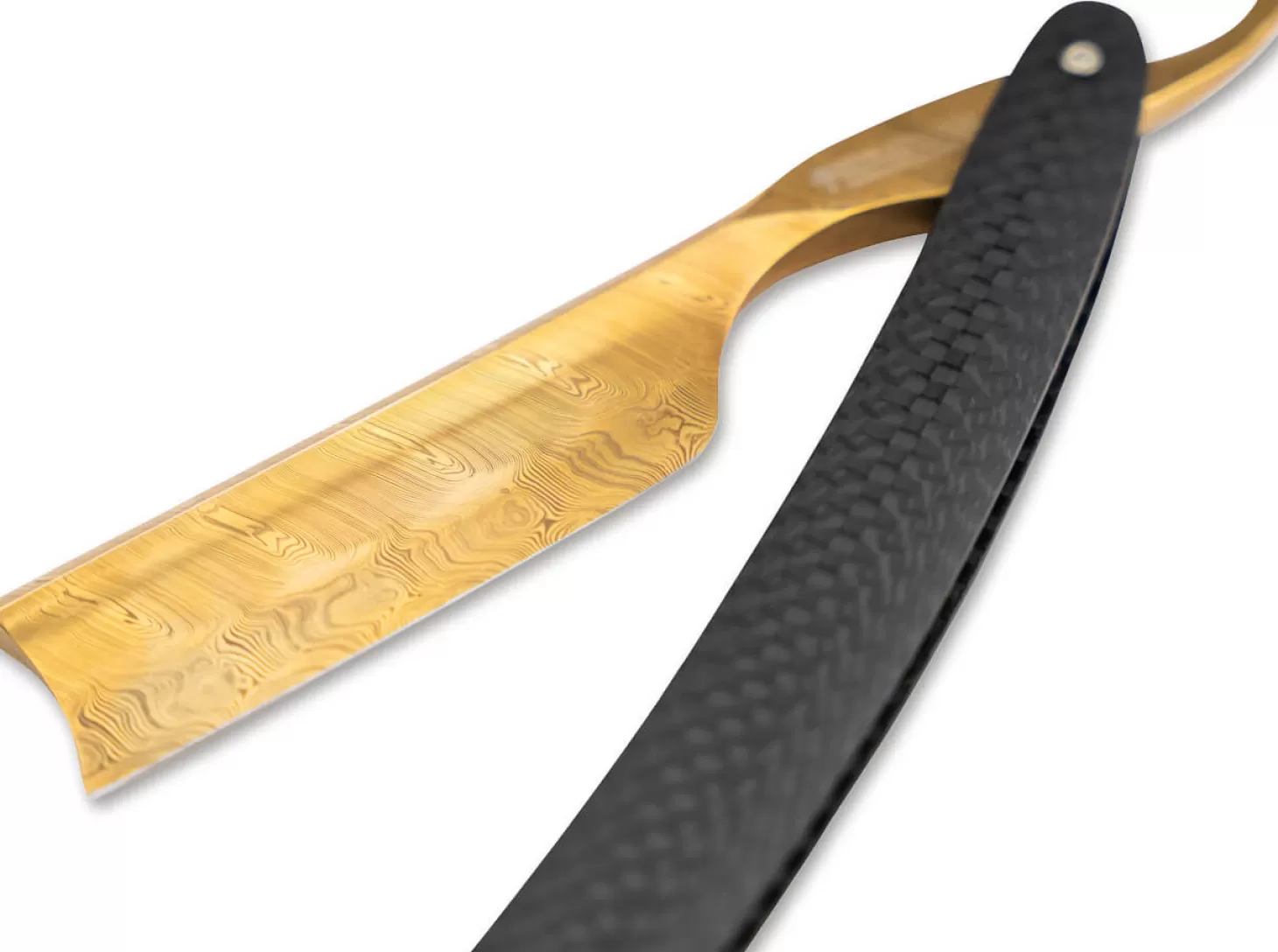 Best Sale Rasiermesser Damast Carbon Gold Damast-Rasiermesser