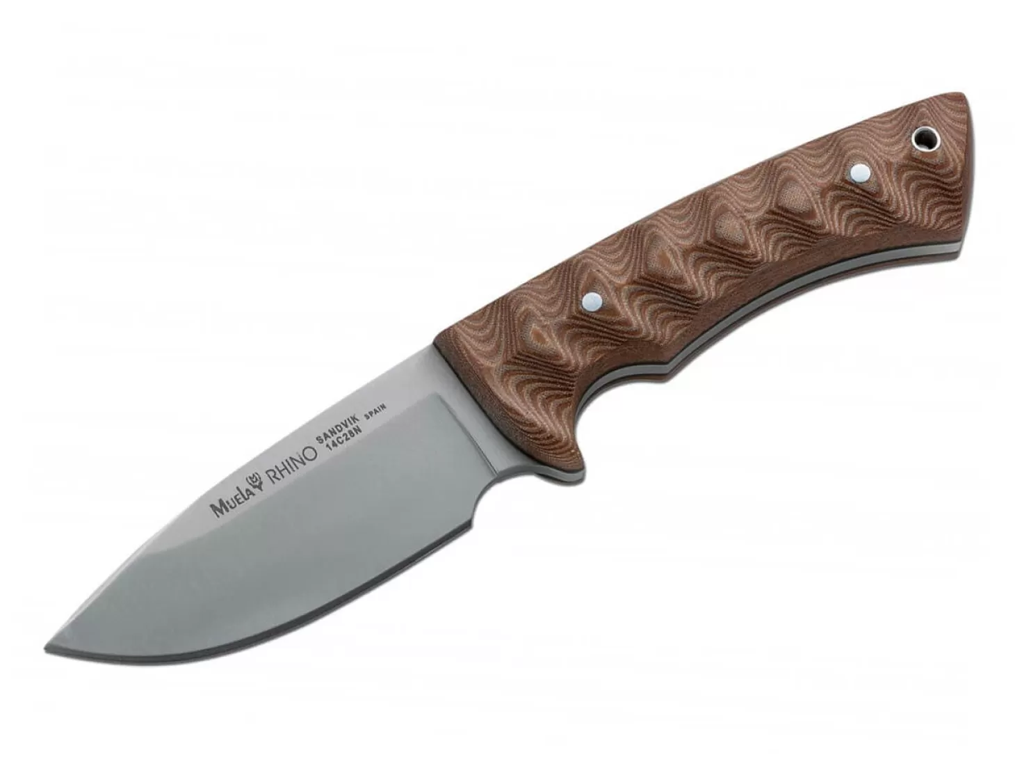 Outlet Rhino Micarta Brown Jagdmesser