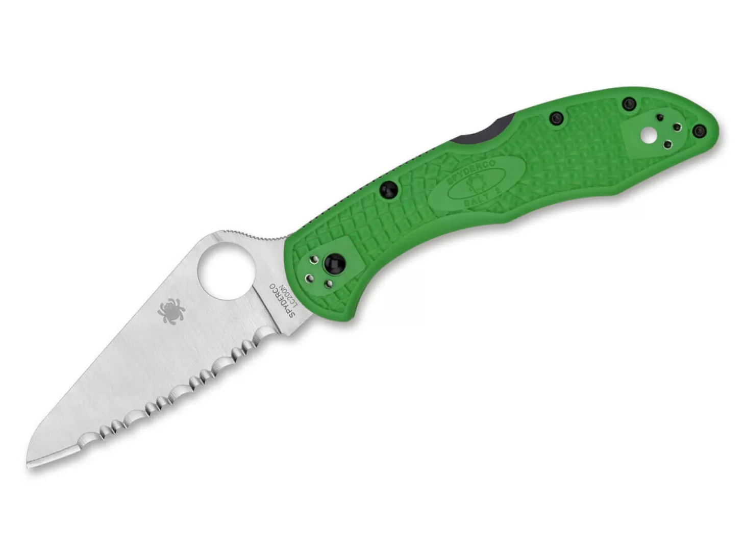 Discount Salt 2 Serrated LC200N Green Tauchermesser