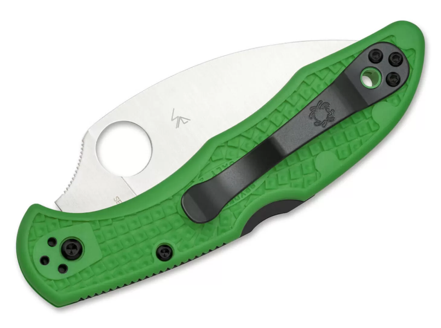 Best Salt 2 Wharncliffe Serrated LC200N Green Tauchermesser