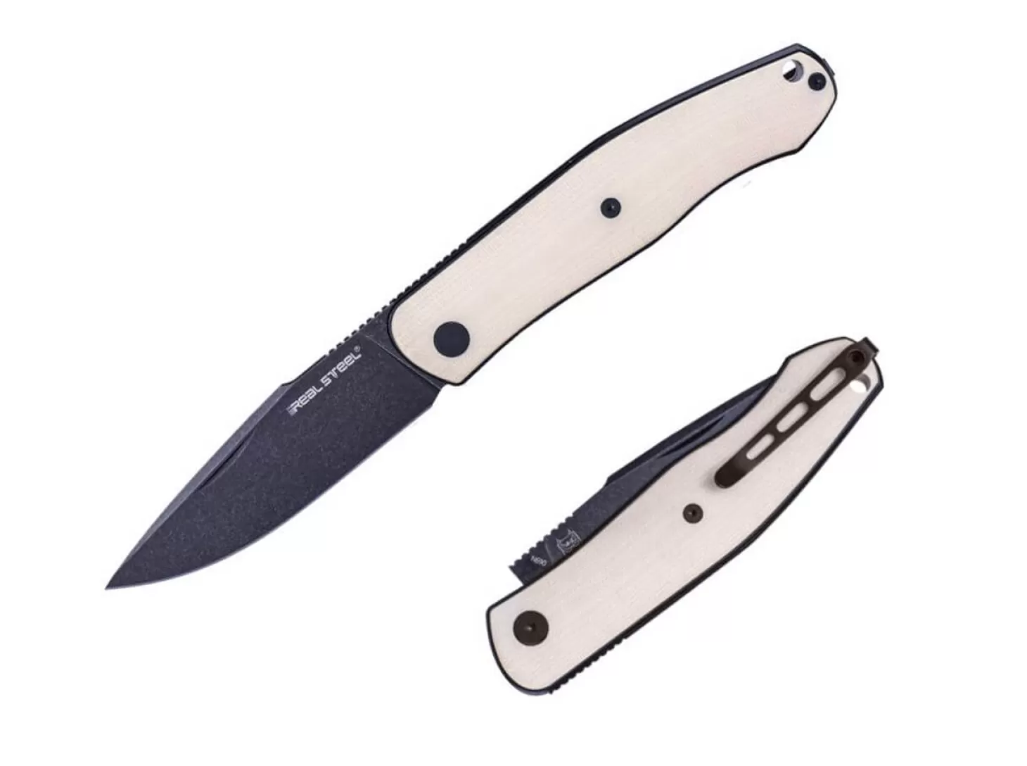 Flash Sale Serenity G10 Ivory BW Slipjoint-Messer