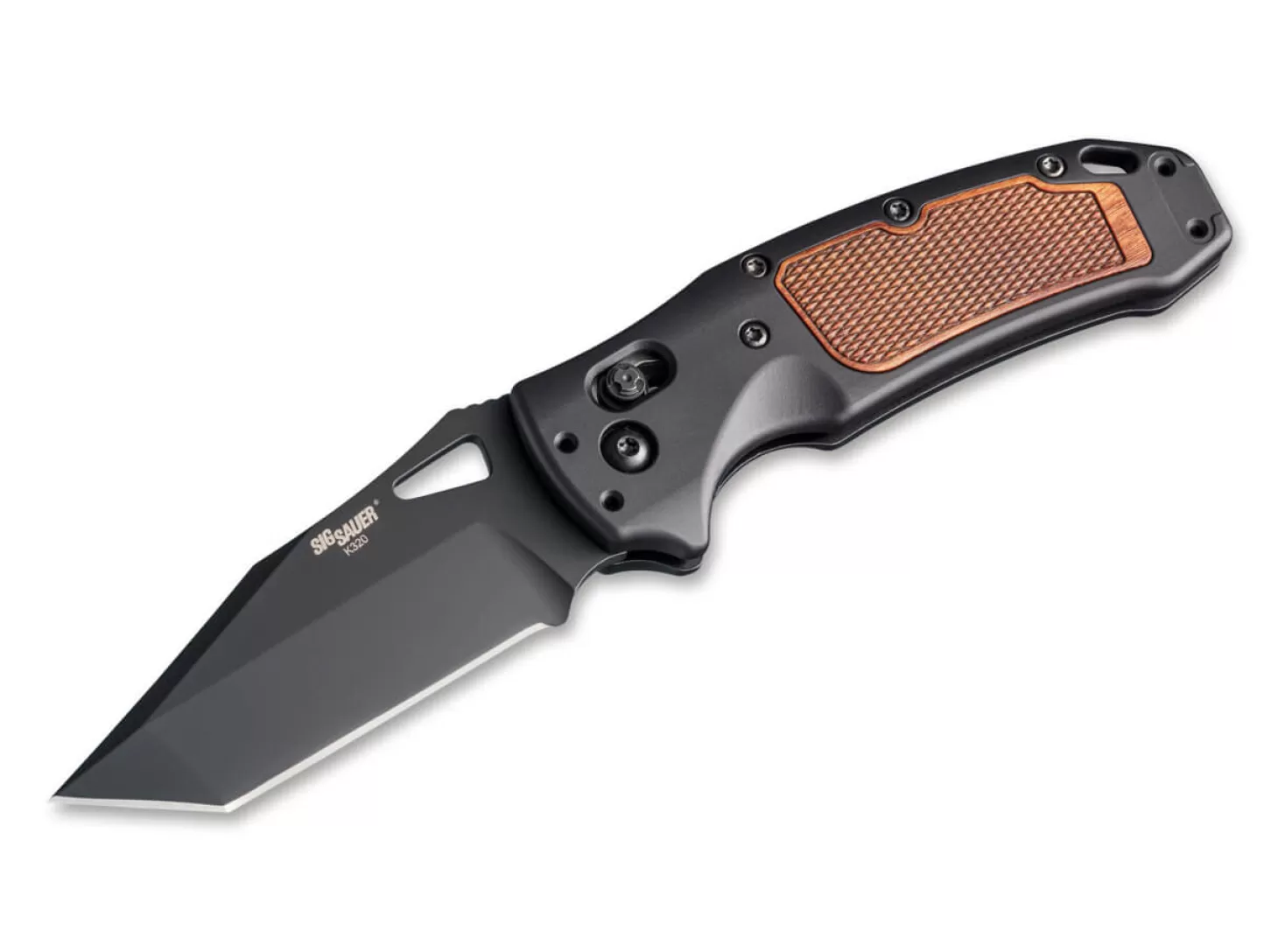 Outlet SIG K320 AXG Classic 3.5" Tanto Alumium Walnut Cerakote Taktische Messer