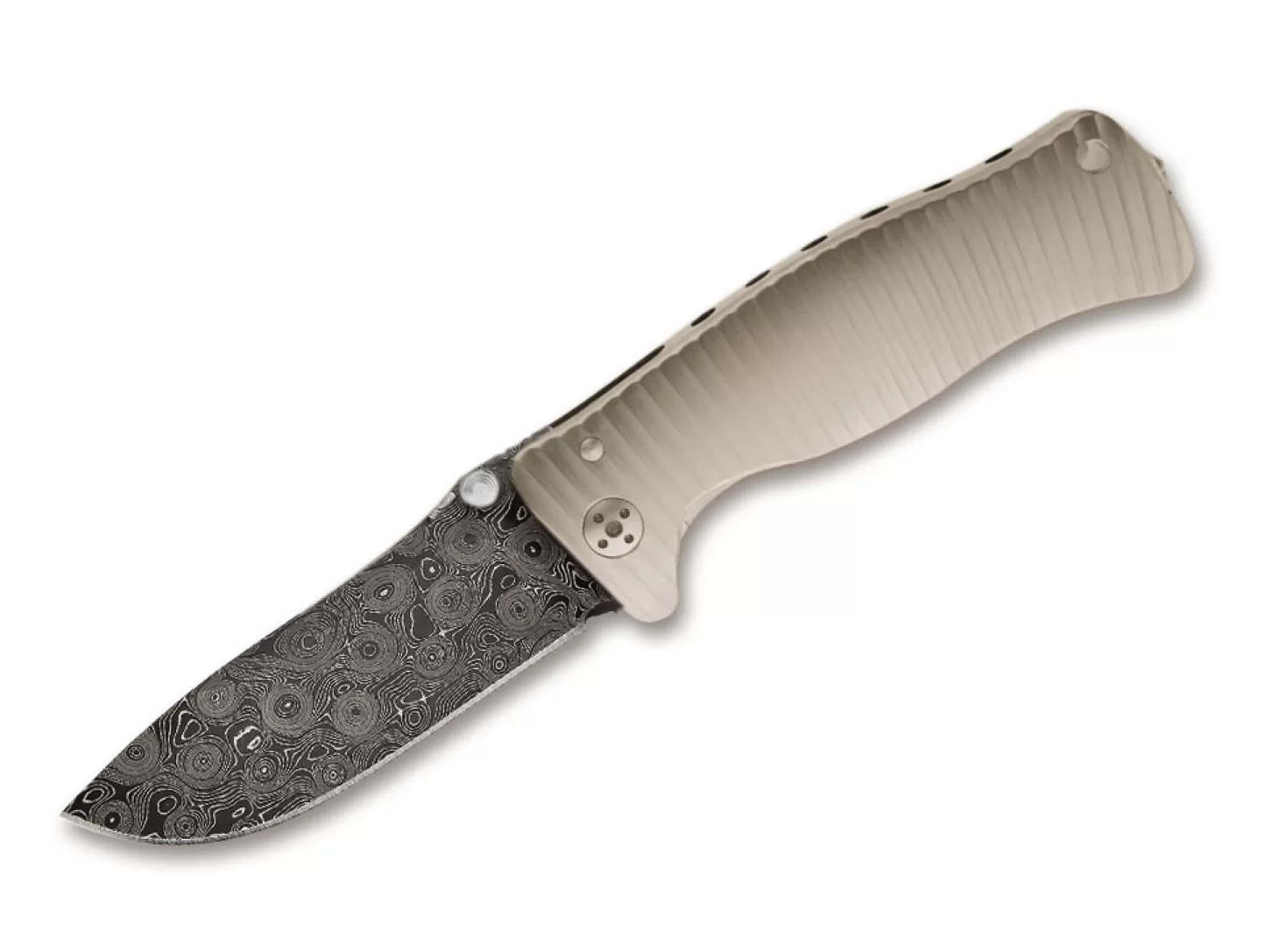 New SR-1 Titanium Damascus Jagdmesser