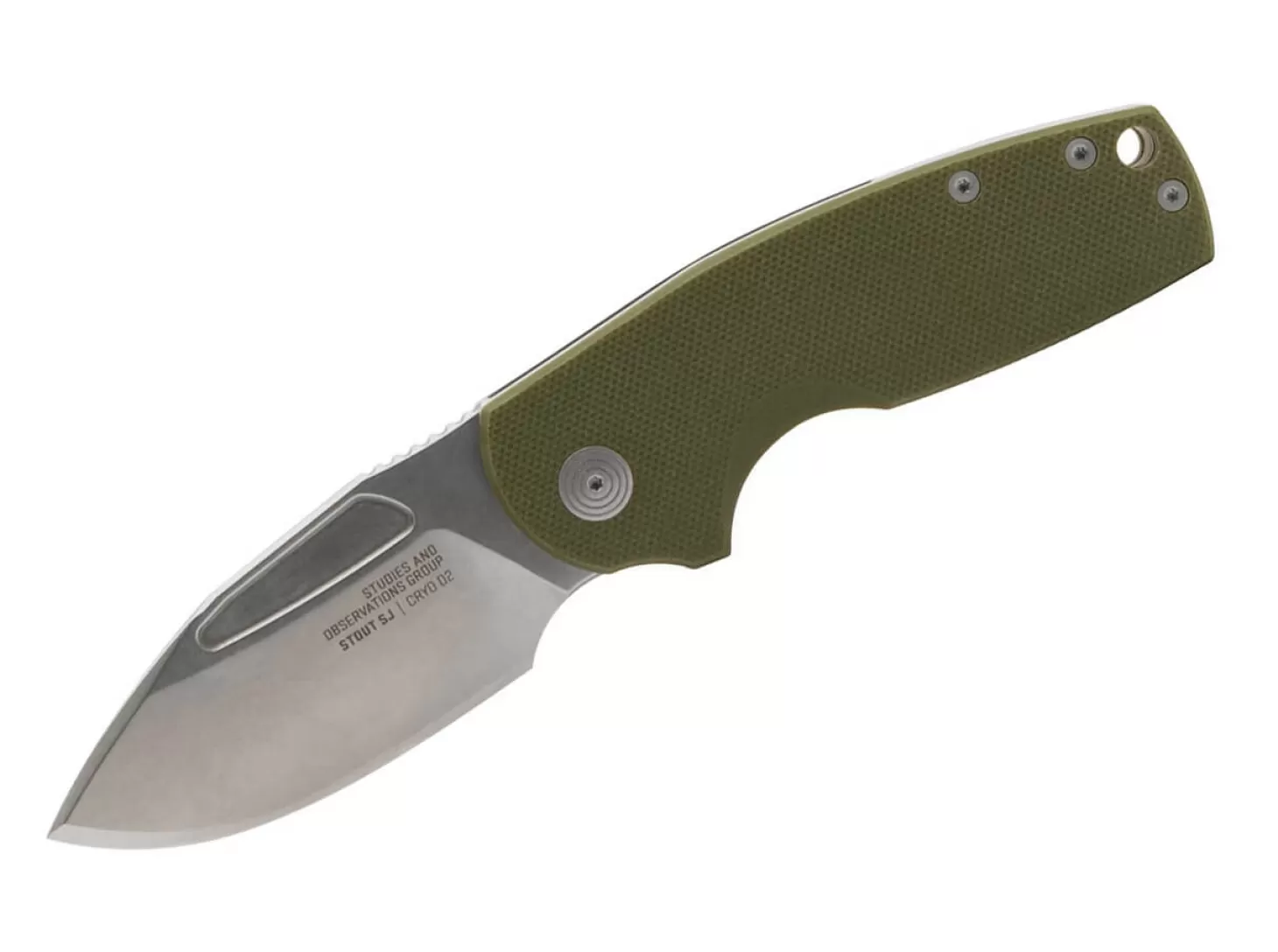 Flash Sale Stout SJ OD G10 Stonewash Slipjoint-Messer