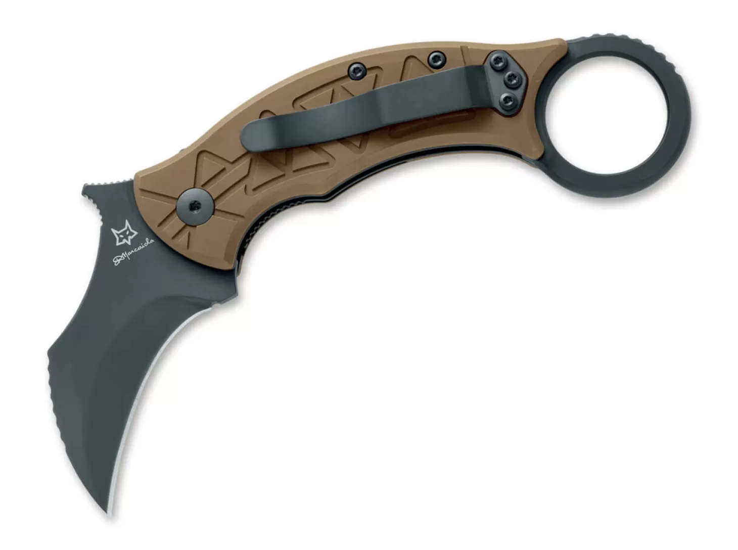 Online Tribal K Titanium Black PVD Karambits