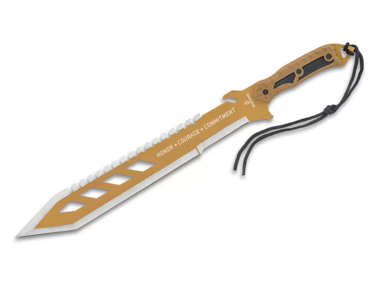 Online USMC Desert Ops Sawback Machete Macheten