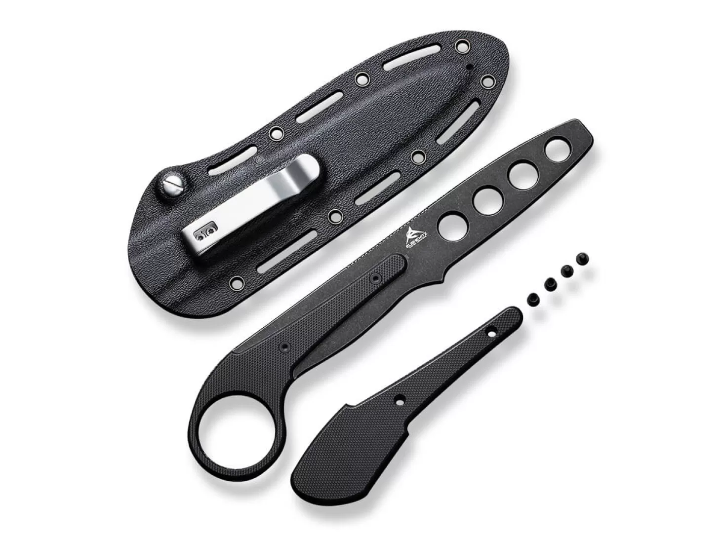 Hot Varius Trainer G10 All Black EDC-Messer